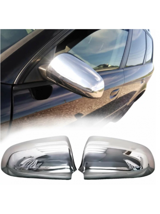 Nerezové kryty zpětných zrcátek Audi A3 / A4 / A6 (2003-2008)